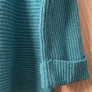 Bright Turquoise Tunic Sweater - Pilcro/Anthropologie - L